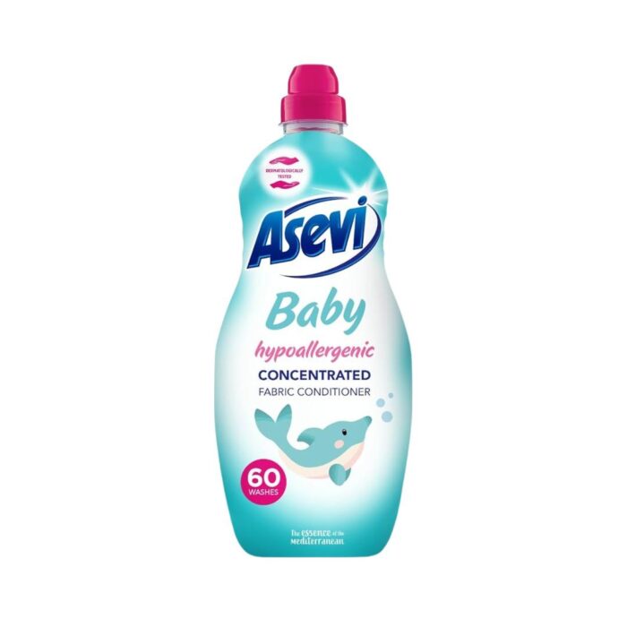 Asevi Baby Hypoallergenic Concentrated Fabric Conditioner - 60 Washes - 1380ML