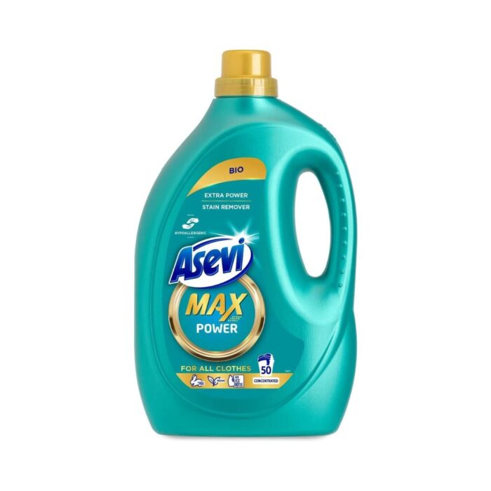 Asevi Max Power Laundry Detergent - Extra Power Stain Remover - 2.5L