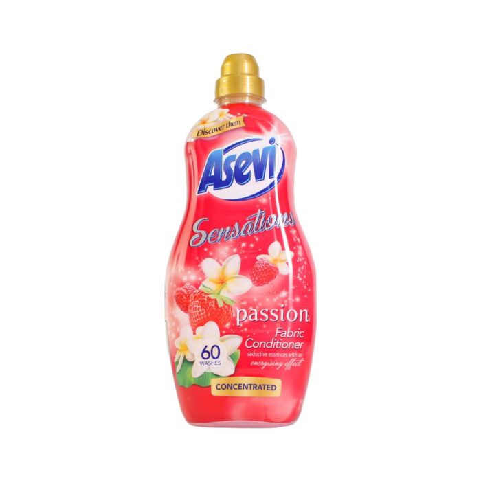 Asevi Sensations Passion Fabric Softener - For Soft and Fragrant Laundry - 60W - 1320ML