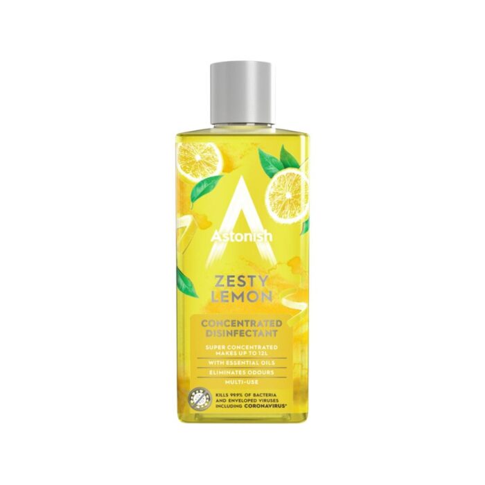 Astonish Concentrated Disinfectant Zesty Lemon - Kills 99.9% of Bacteria - 300ML