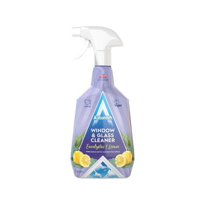 Astonish Window & Glass Cleaner Eucalyptus & Lemon - Streak-Free Shine - 750ml