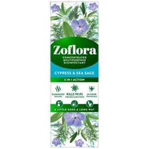 Zoflora Cypress + Sea Sage: Eliminate Odours with a Fresh Outdoor Scent! - 120ml