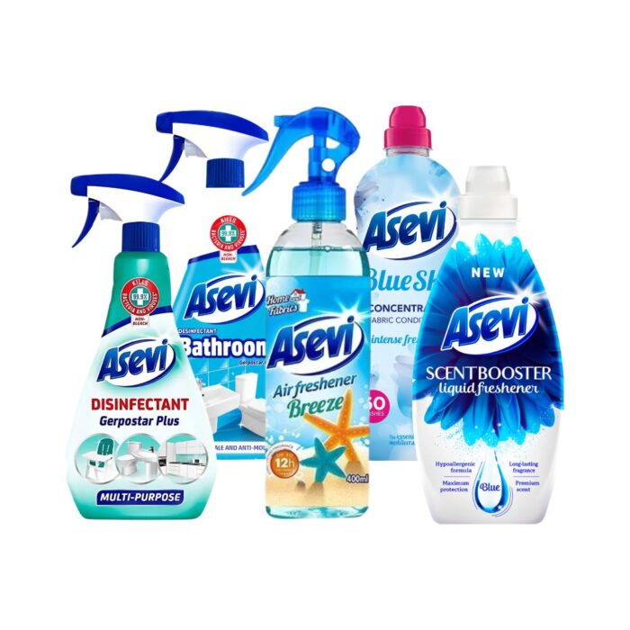 Asevi Blue Spanish Cleaning Bundle! Disinfect, Freshen & Shine with Amazing Scents! #SpanishCleaning #HomeCare #CleaningHacks
