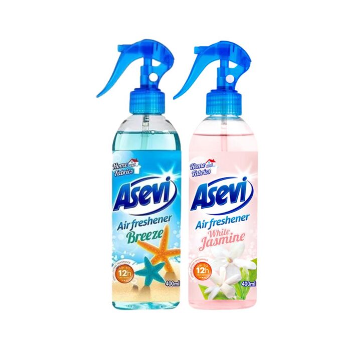 Asevi Breeze & White Jasmine Air Freshener Duo! Freshness for Every Mood! #AirFreshener #HomeFragrance #Asevi - 400ML Each