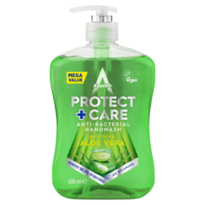 Astonish Protect + Care Anti-Bacterial Handwash Aloe Vera - Removes 99.9% Bacteria - 600ML