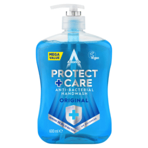 Astonish Protect + Care Anti-Bacterial Handwash Original - Removes 99.9% Bacteria - 600ML