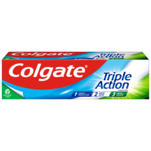 Colgate Triple Action Toothpaste - Cavity Protection White Teeth Fresh Breath - 75ML